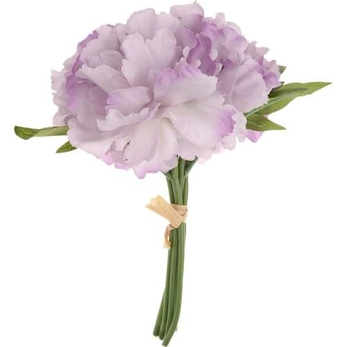 1 Bouquet Artificial Peony Silk Flowers Hydrangea Wedding Bridal Party Decor