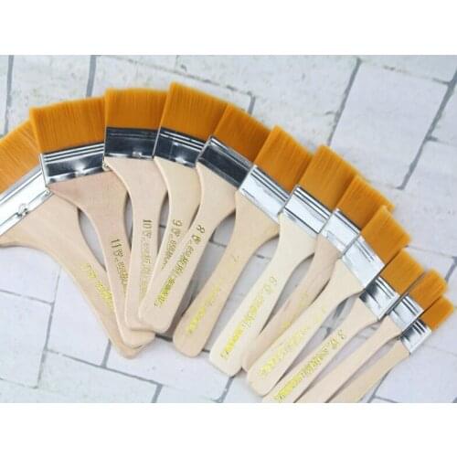 12Pcs Wooden Oil Painting Brush Artist Acrylic Watercolor Panit Art Supply Set Top Painting Tools