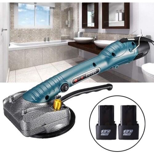 600W Wireless Tile Installation Portable Smart Tiler Floor Vitero Vibration Machine Brick Wall Tile Tool +2pcs 2500mAh Batteries