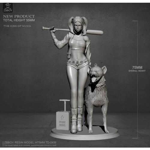 75mm Resin model kits figures self-assembled TD-2439