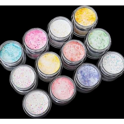 1 Bottle Acrylic Powder Nail Art Polish Glitter Shining Chrome Pigment Mia Secret Dipping Powder Nail Sequins Decoration Dust KP