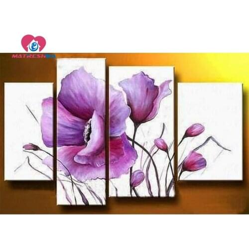 Diamond embroidery flowers Pictures of rhinestones 5d diy diamond painting Mosaic pictures Paintings crystals Home decoration