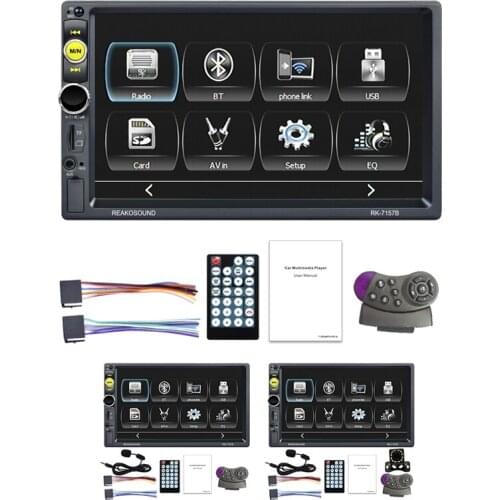 2DIN Car Radio 7 inch Bluetooth with Carplay Autoradio Audio MP5 Player AUX FM Stereo MP5 Receiver