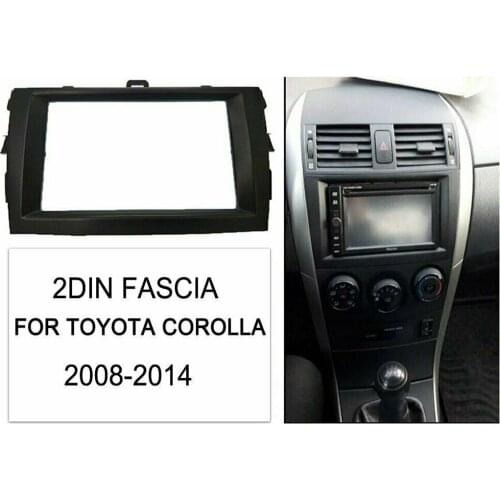 Car Radio 2DIN Frame Panel Auto 2 DIN Dash Mount Kit Adapter Trim Panel For Toyota Corolla 2008-2010 Car Accessories 2019 New