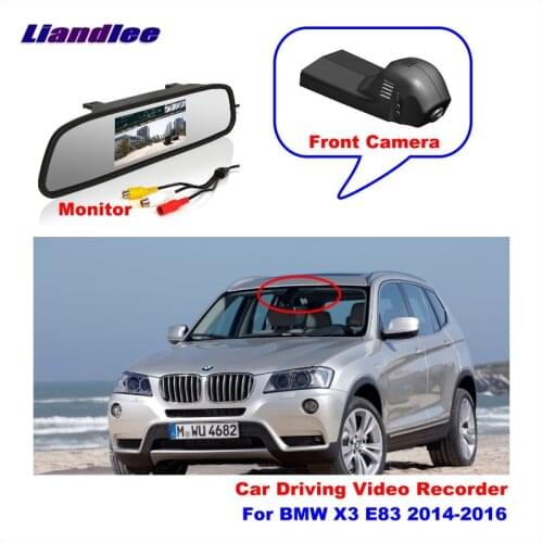 Liandlee For BMW X3 E83 2014-2016 Car DVR Mini Wifi Camera Driving Video Recorder Car Registrator Dash Cam