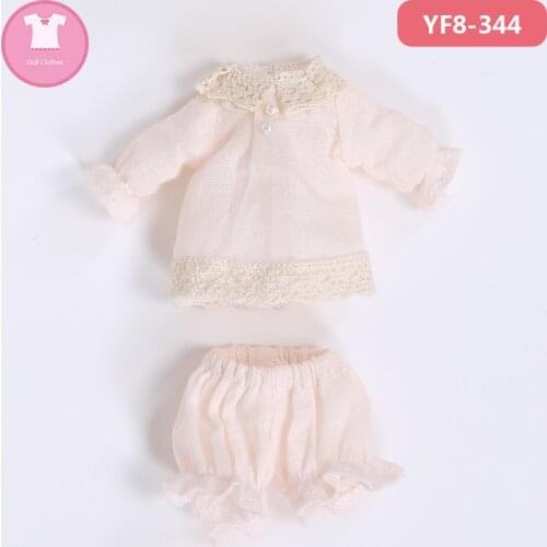 BJD Clothes 1/8 Light Color Dress Suit For Laola YF8 to 344 Doll Accessories Outfit
