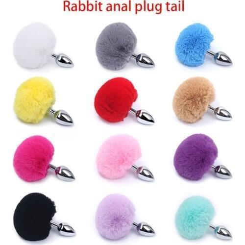 Erotic Accessories Rabbit Tail Butt Plug Cosplay Dildo Anal 18+ Sex Toys For Woman Adult Roleplay Gay Anus Prostate Massage