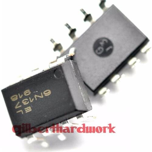 10Pcs Photoelectric Coupling Ic Patch 6N137 Logic Output
