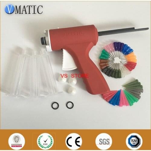 Quality 10 Cc Ml Liquid Dispensing Glue Caulking Gun With Syringe & Needles