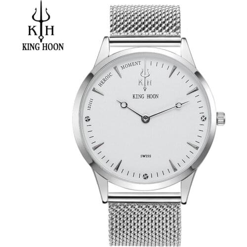 Мужские серебряные часы KING HOON China At AliExpress