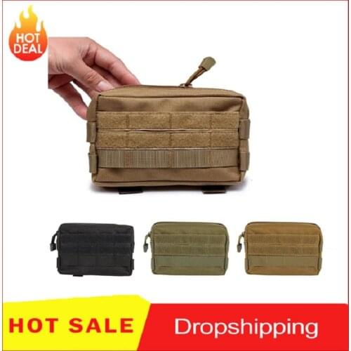 Multifunctional Mini Tactical Military Modular Molle Pouch Waist Bag Camo Casual Waist Pack Utility Tools Mobile Phone Case