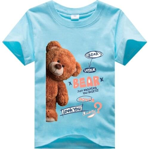 Cartoon t-shirts New Funny t-shirt kawaii kids summer tops graphic tops t-shirt 100% cotton short sleeve 2 4 6 8 10 12T