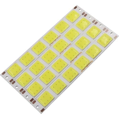 2018 new 129*17.5mm 6 grids flexible led cob strip bulb light cold white cob led strip source for diy auto running light