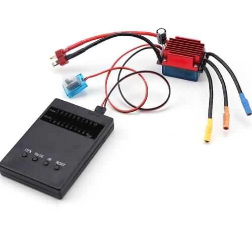 New Rc 25A / 35A ESC Brushless ESC 2S Waterproof Dustproof Electronical Speed Controller with programm card for 1/16 1/18 RC Car