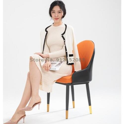 Dining Chair Makeup Chair Back Chair Home Living Room Dining Chair Hotel Office Chair Comfortable Sedentary Cafe Tables and Chai