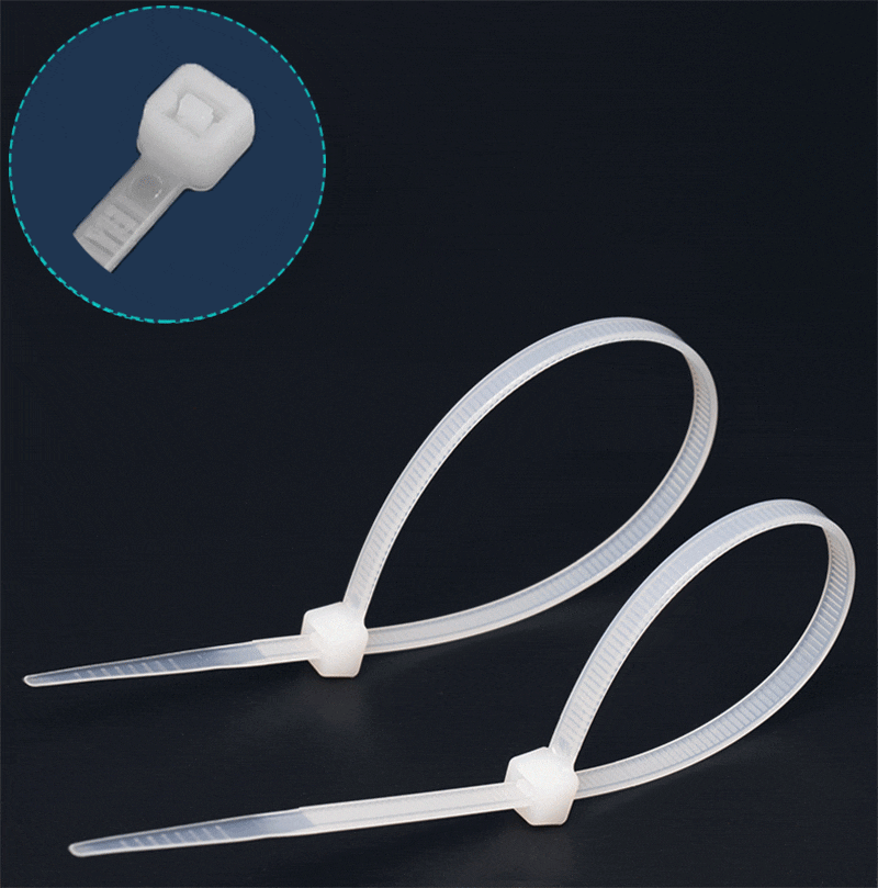 Plastic Nylon Cable Tie 100 PCS White 5X300 Fastening Tie Strap Cable-Tie Wire-Zip-Ties-Set Cable Hardware