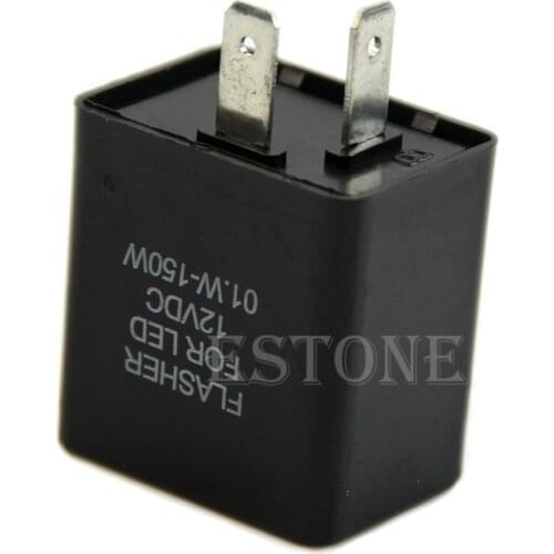 Turn Signal Flasher Blinker Relay 12V 2 Pin Motorcycle LED Indicator Light