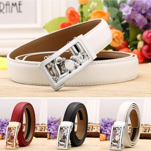 Designer Fashion Womens Belts Genuine Leather Brand Straps Waistband Love Silver Gold Automatic Buckle Belt Vintage for Jeans