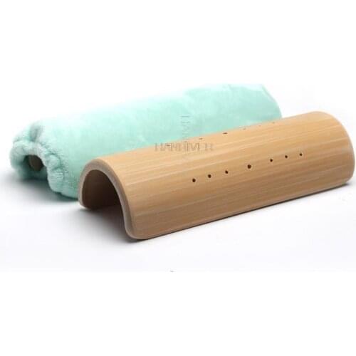 U-shaped bamboo pillow lumbar pillow-occipital cervical traction repair bamboo tube hard relieve headache physiotherapy