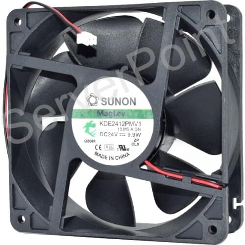 Original Sunon KDE2412PMV1 DC 24V 9.9W 12cm 120*120*38MM 2-Wire cooling Fan