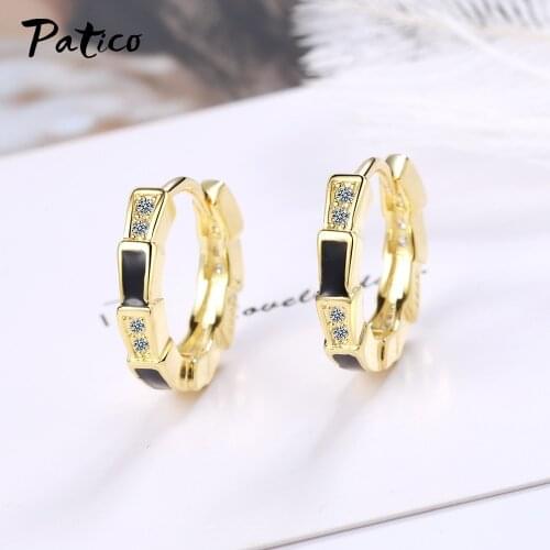 European Fashion Round Earrings for Women Authentic 925 Sterling Silver Hoop Earrings Fine Jewelry Wedding Gift