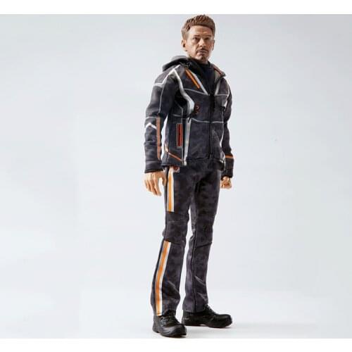 1/6 scale male Tony Nano combat suit suit with shoulder luxury version with head carving 12"action figure doll model accessories