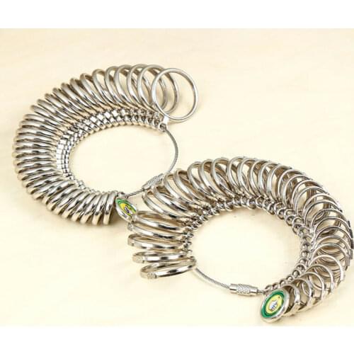 1Pcs Jewelry Measuring Tool Round/Flat Standard Ring Size Measure Finger Size 1~33# For DIY Jewelry Making Gauge Reusable