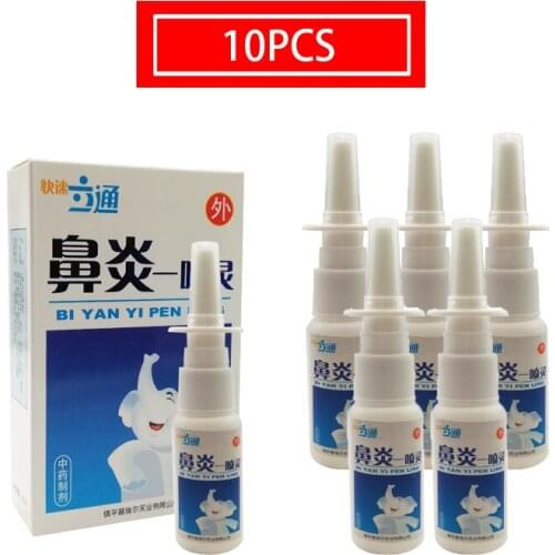 10PCS Chinese Herbal Extracts Nose Spray To Relieve Nasal Congestion And Headache Nasal Drops Can Protect Nose Health Cavity