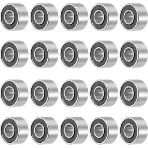 693RS 3mmx8mmx4mm Double Sealed Miniature Deep Groove Ball Bearing 20pcs