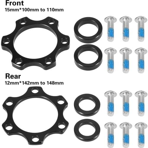 Bike Hub Adapter Boost Hub Conversion Kit Front 15x100MM to 110MM Rear 12x142MM to 148MM Front Rear Boost Adapter Conversion