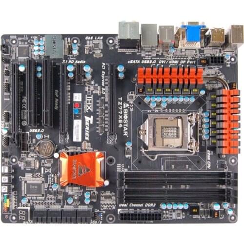 Used,Biostar TZ77XE4 LGA 1155 DDR3 Z77P-D3 boards HDMI USB2.0 USB3.0 32GB Z77 desktop motherboard LGA 1155