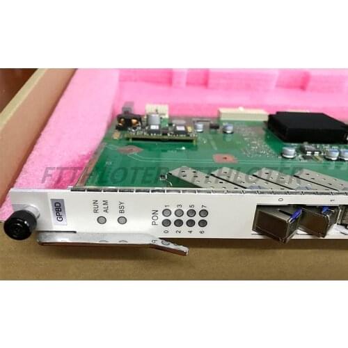 Free Shipping GPBD 8port Business Card with 8pcs SFP Modules for MA5680T MA5608T GPON OLT