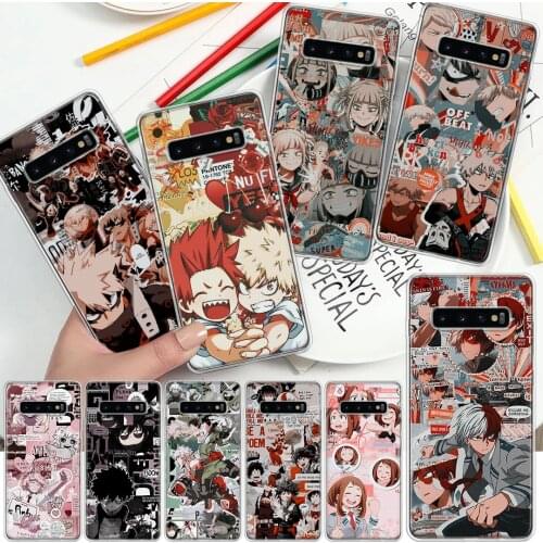 My Hero Academia Manga Phone Case For Samsung Galaxy A51 A71 A70 A50 A40 A30 A21 A20E A10S A41 A01 A6 A7 A8 A9 Plus + Soft Cover