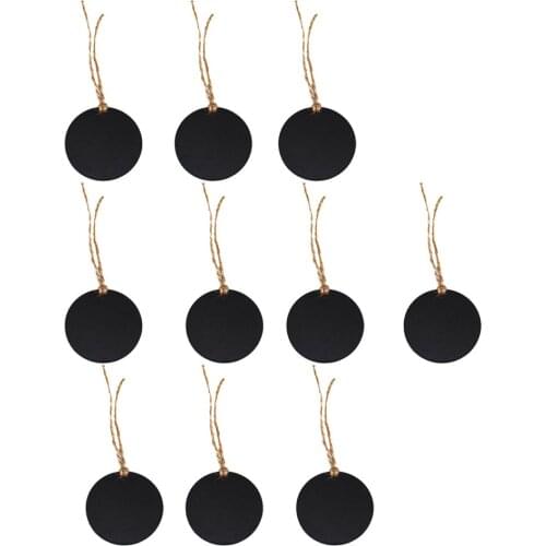 10pcs / Set Black Memo Blackboard Blackboard Kitchen Chalkboard Hanging