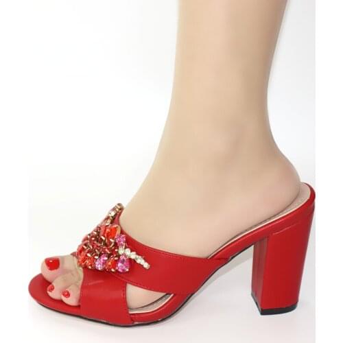 Doershow Shoe and Bag Set New Women Shoes and Bag Set African Wedding Sandals Italian Shoes with Matching Bags Set HRT1-5