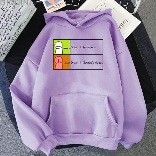 Dream Wastaken Smp Hoodie Women/Men Carton Smile Unisex Tracksuit Sweatshirts Harajuku Streetwears Plus Size Punk Casual Fashion