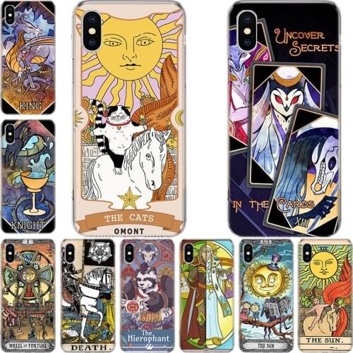 Interesting and fun Tarot Phone Case For Iphone 12 Mini 11 Pro XS Max XR X 8 7 6 6S Plus SE 2020 5 5S SE Cover Shell Coque