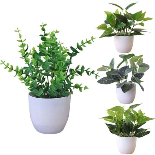 Simulation Plant Potted Fresh Fresh Artificial Foliage Desktop Plant Potted Mall Green Dill Leaf Wedding Partition Decoration