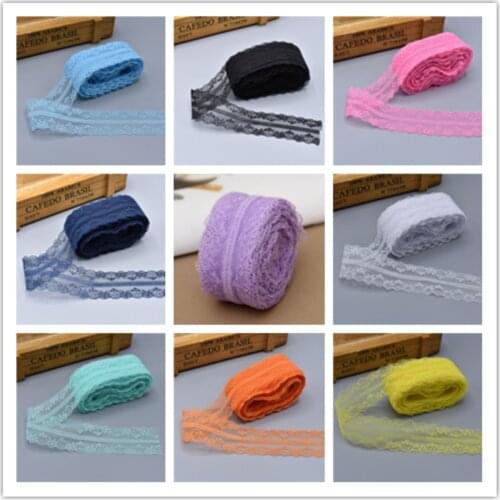 300 yards beautiful lace ribbon, 3.8 cm wide, a variety of colors optional DIY clothing / accessories