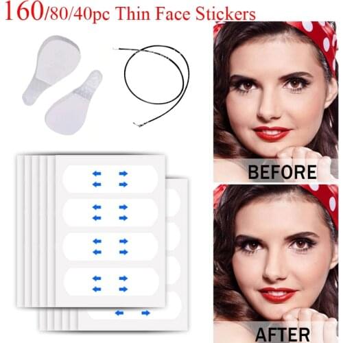 Invisible Thin Face Stickers V-Shape Facial Line Wrinkle Sagging SkinFace Lift Up Fast Chin Adhesive Tape Face Lift Tools Care
