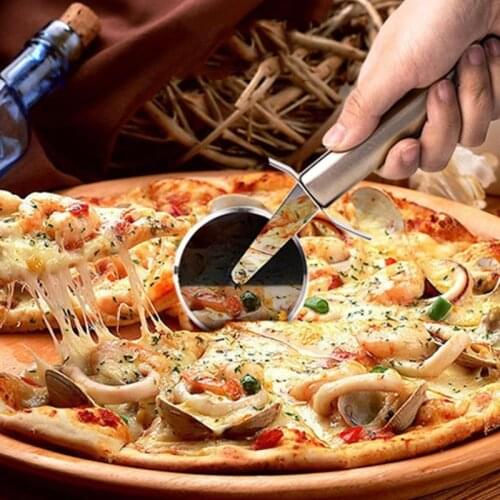 Stainless Steel Pizza Single Wheel Cut Tools Diameter 6.5CM Household Pizza Knife Cake Tools Wheel Use For Waffle Cookies