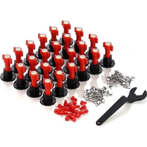 75pcs/set Level Wedges Tile Spacers Pliers Leveler Tiling Brick Floor Leveling Locator Clip Aid Replace Needle Tool