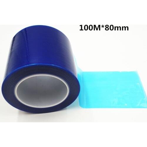 PVC plating blue tape with high temperature Naisuan Jian protective film LCD maintenance tape Blue film tape 100M * 80mm