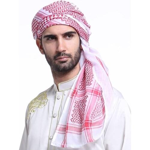 Palestine Islamic Military plaid shawl Shemagh Muslim Hijab man Multifunction Tactical head Scarf Arabic Keffiyeh Wrap Bandana