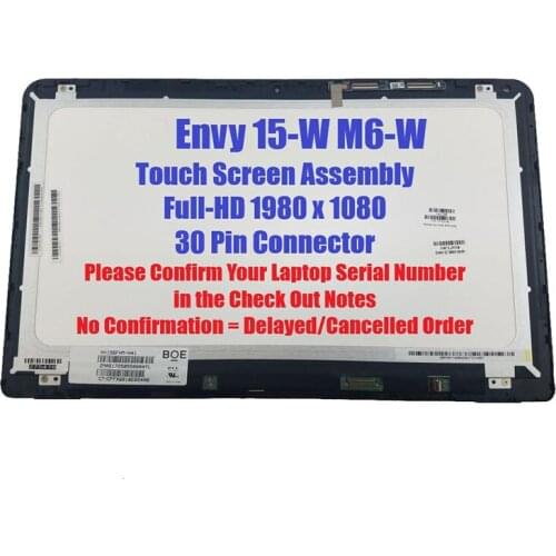 FHD Touch Screen Assembly For HP Envy 15-W M6-W 807532-001