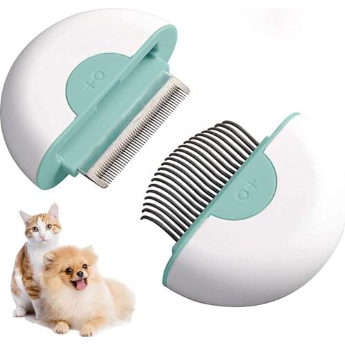 Cat Brush for Shedding and Grooming, 2 in 1 Massage Comb & Deshedding Brush for Long short haired cats & Puppy Effectively