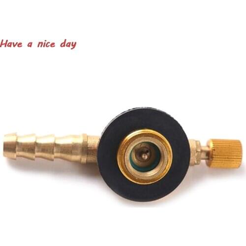 Stainless Steel Camping Gas Stove Switching Charging Inflatable Valve Adapter Gas Cartridge Tank Cylinder Adapter Tool Parts
