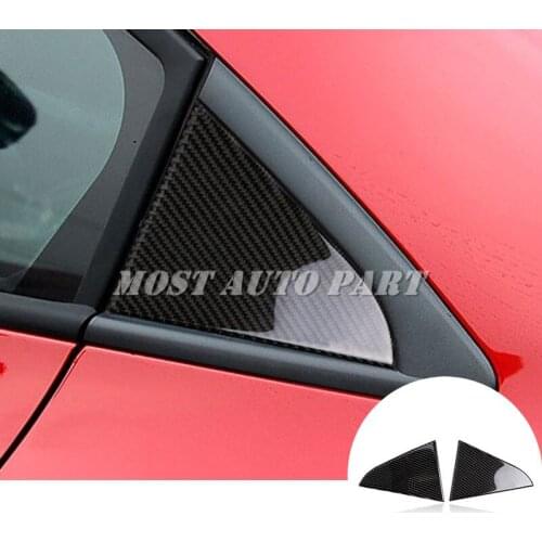 Carbon Fiber Rear Window Triangle Panel Trim Cover For Chevrolet Cruze 2009-2015 Car accesories interior Car Trim
