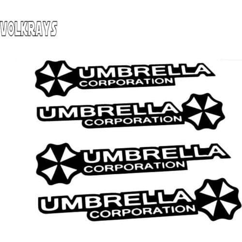 Volkrays Car Sticker Umbrella Corporation Umbrella Waterproof Sunscreen Decal Alphabet Stickers Accessories Vinyl,10cm*2cm