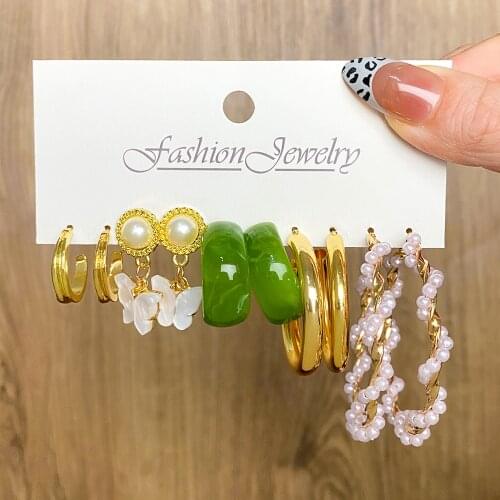 VKME Women's Gold Earrings